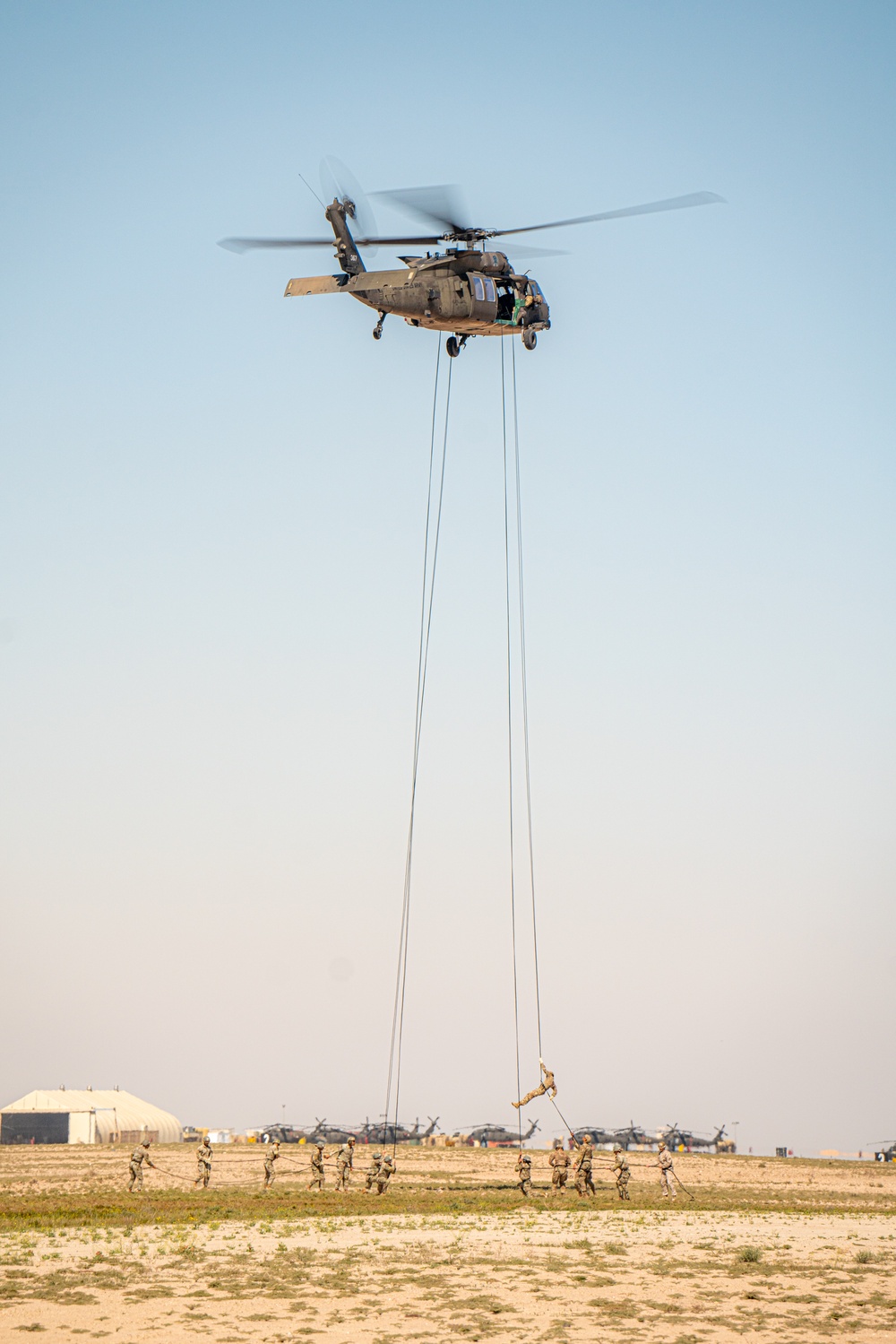 Air Assualt School UH-60 Rappels