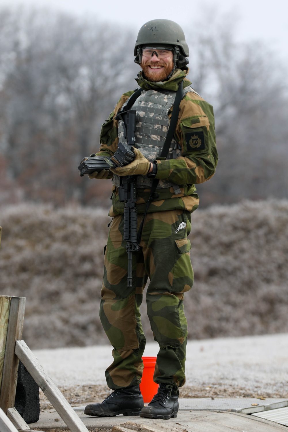 Norwegian Home Guard Fire the M4A1 Rifle at Camp Ripley