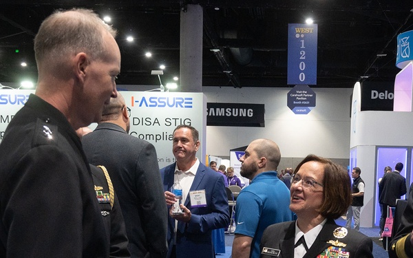 CNO Visits WEST 2024 IW Pavilion