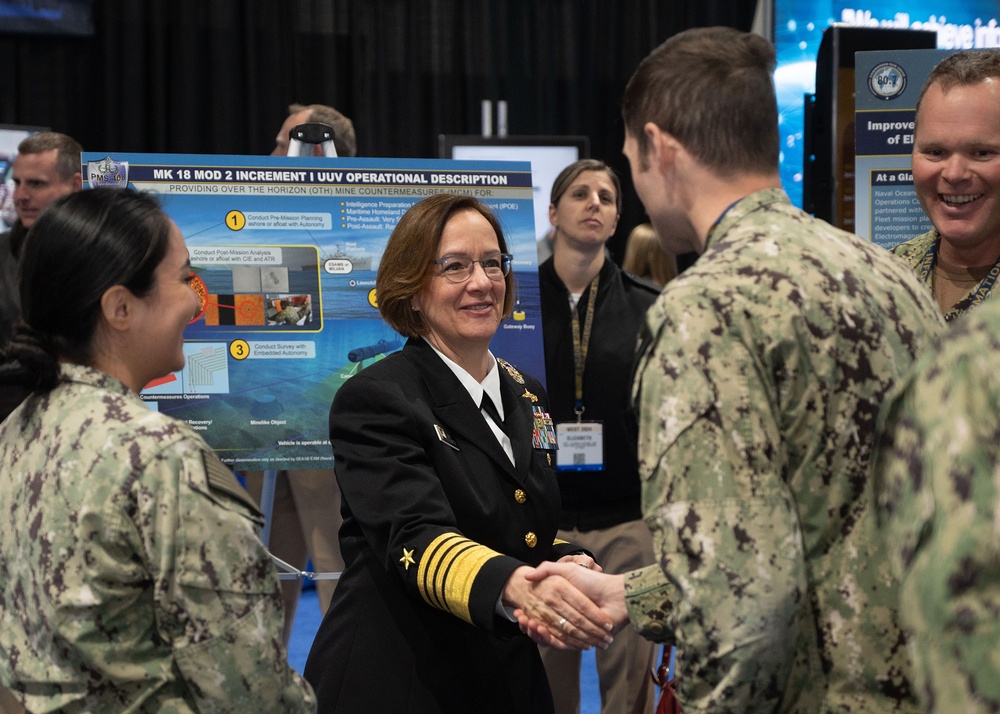 CNO Visits WEST 2024 IW Pavilion