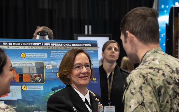 CNO Visits WEST 2024 IW Pavilion
