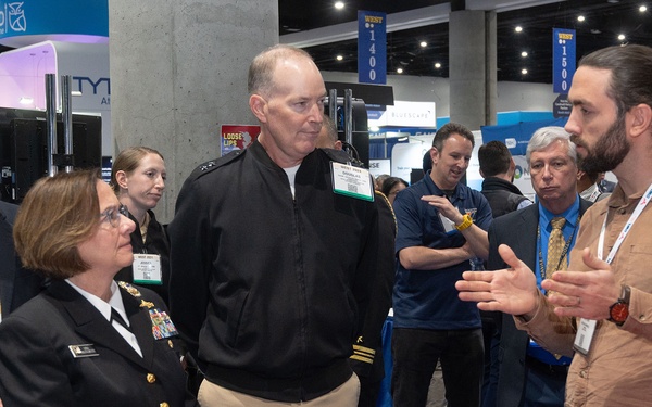 CNO Visits WEST 2024 IW Pavilion