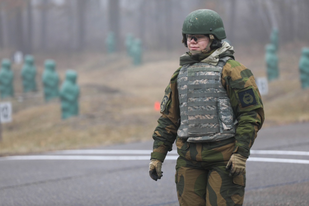 Norwegian Home Guard Fire M17 Pistol at Camp Ripley