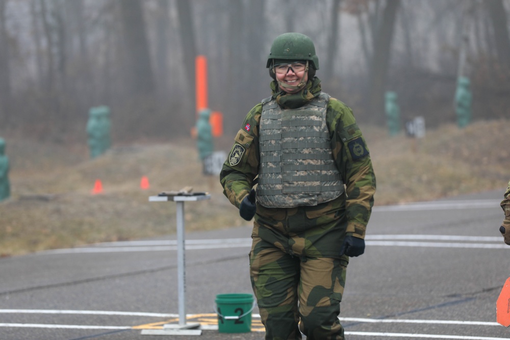 Norwegian Home Guard Fire M17 Pistol at Camp Ripley