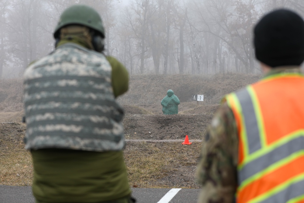 Norwegian Home Guard Fire M17 Pistol at Camp Ripley