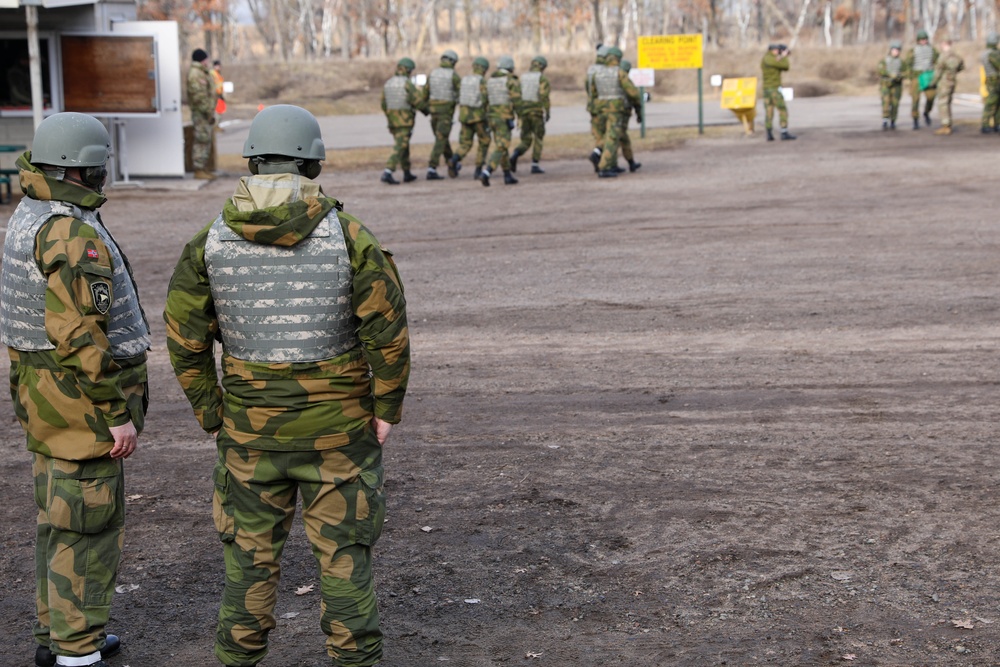 Norwegian Home Guard Fire M17 Pistol at Camp Ripley