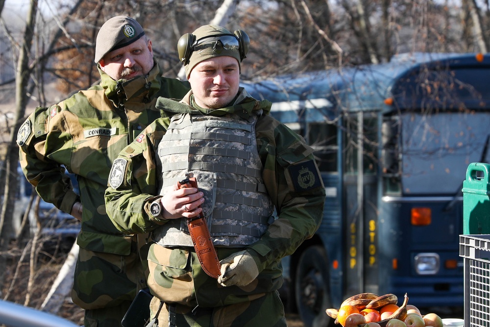 Norwegian Home Guard Fire M17 Pistol at Camp Ripley