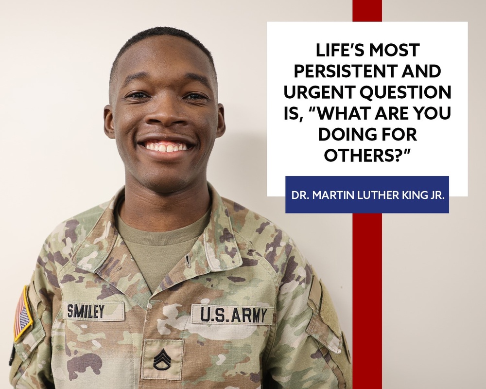 Staff Sgt. Frances Smiley shares his favorite quote