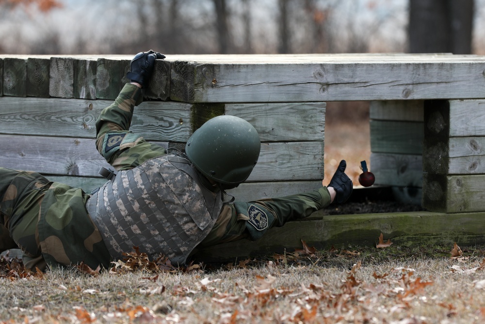Norwegian Home Defense Youth Throw Simulated Hand Grenades during NOREX 51
