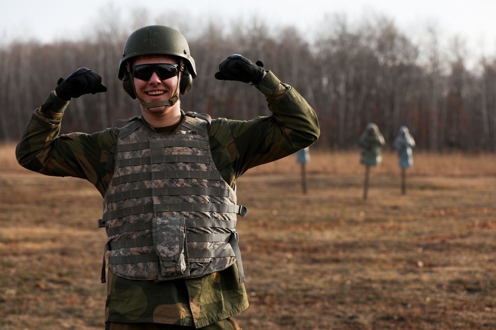 Norwegian Home Defense Youth Throw Simulated Hand Grenades during NOREX 51