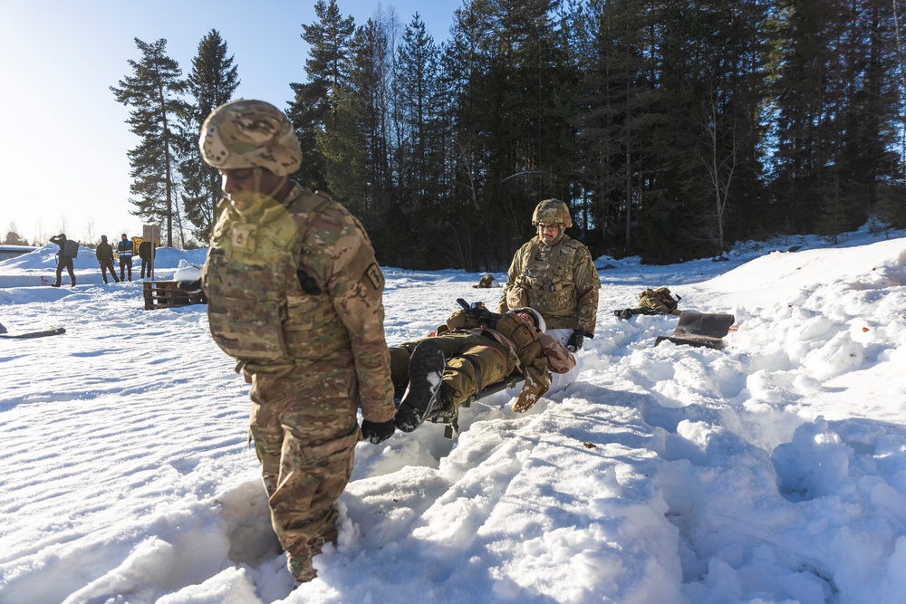 21st TSC medical personnel train in cold weather conditions with Allies during Arctic Serpent 2024