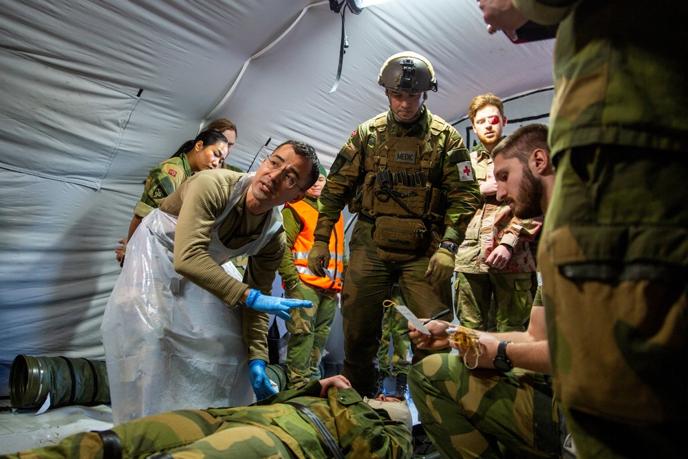 21st TSC medical personnel train in cold weather conditions with Allies during Arctic Serpent 2024