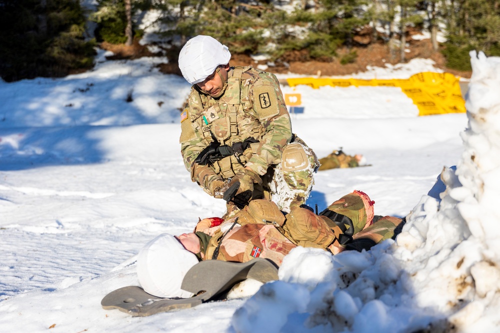 21st TSC medical personnel train in cold weather conditions with Allies during Arctic Serpent 2024