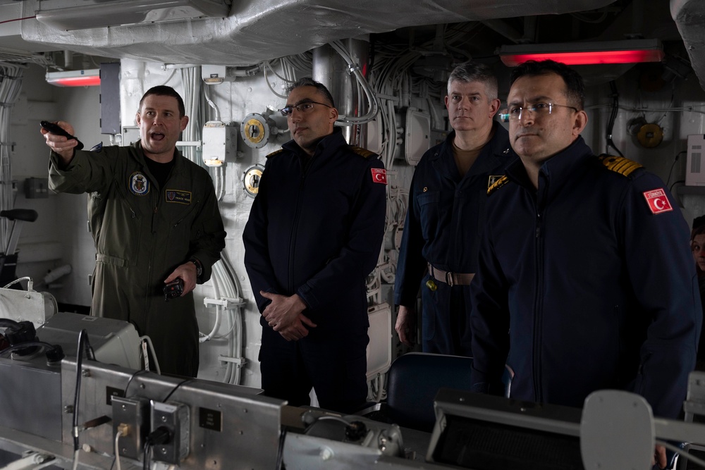 Turkish Navy Tours USS Bataan