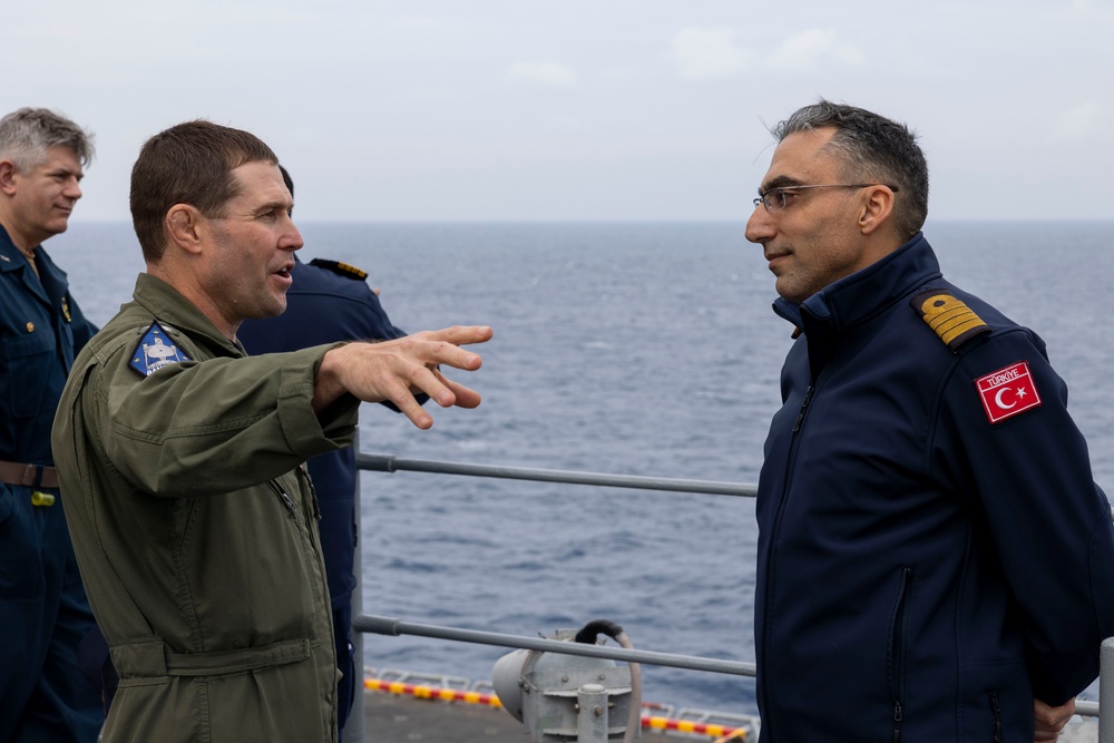 Turkish Navy Tours USS Bataan