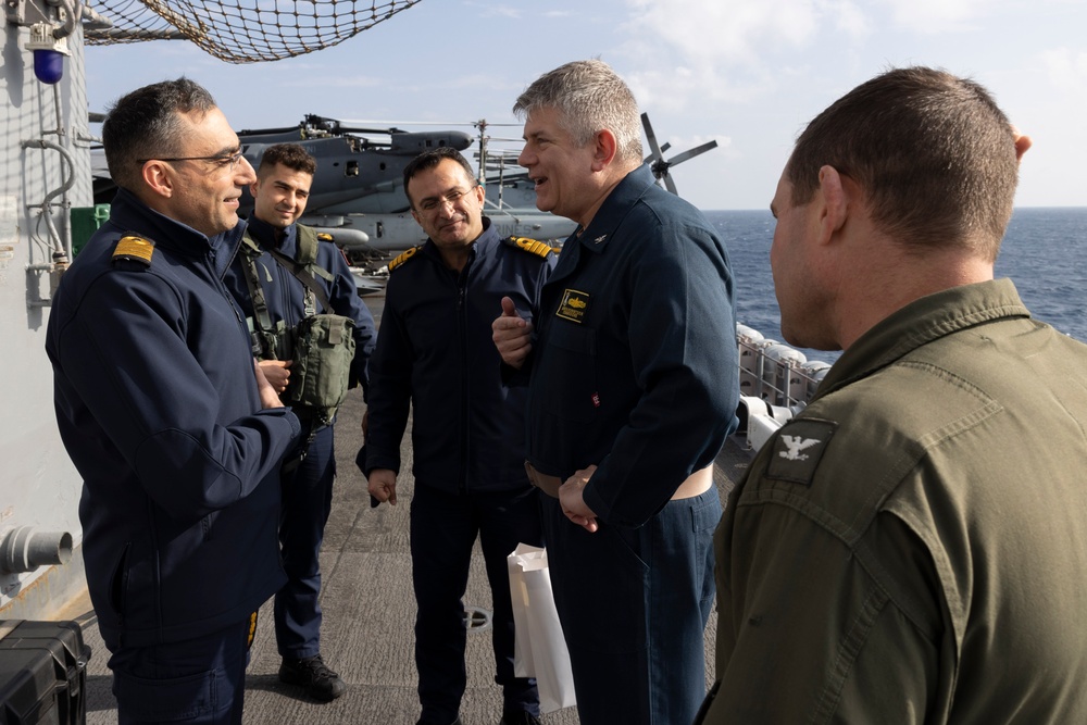 Turkish Navy Tours USS Bataan