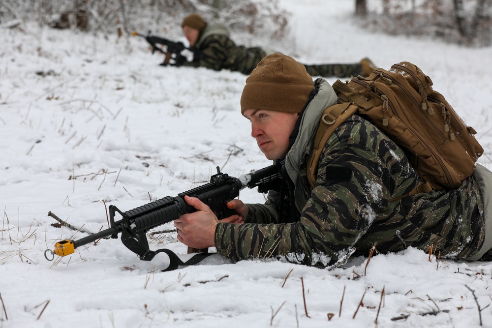 The Norwegian Home Guard Rapid Reaction Force Complete Patrol STX Lanes during NOREX 51