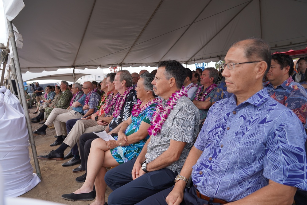 Pearl Harbor Naval Shipyard Dry Dock 5 Anchoring Ceremony