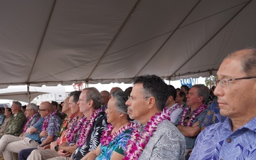 Pearl Harbor Naval Shipyard Dry Dock 5 Anchoring Ceremony