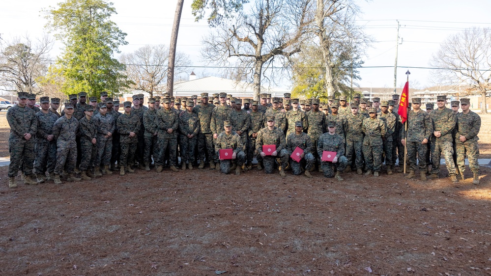 2nd MLG Commanding General Awards Disbursing Marines