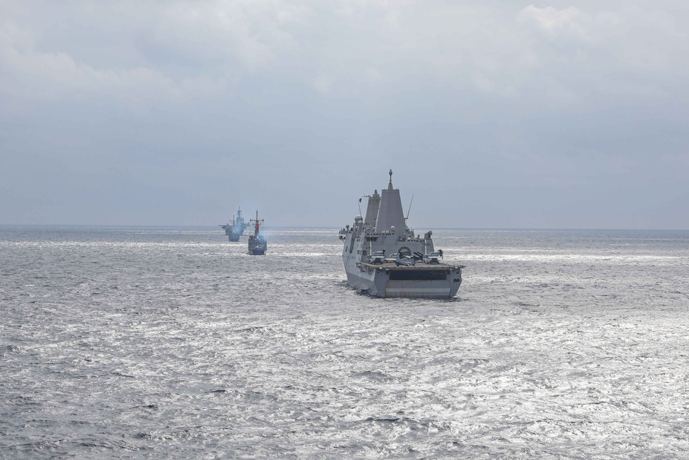 USS Carter Hall (LSD 50) Conducts Passex, Feb. 26, 2024