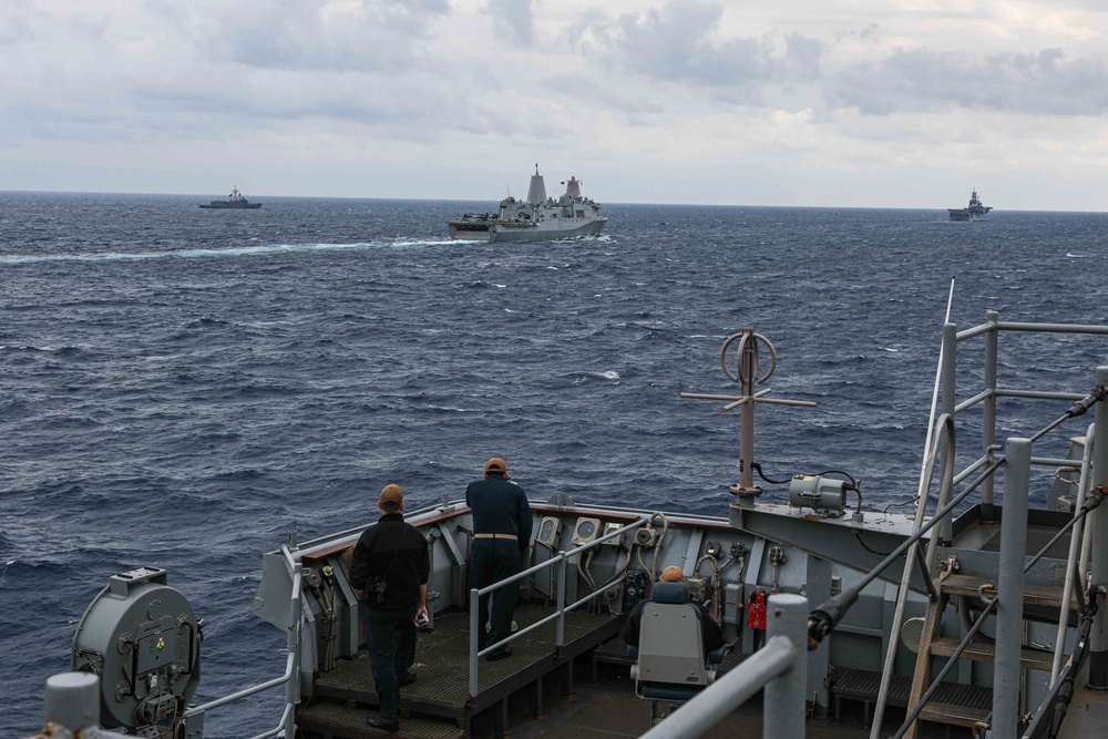 USS Carter Hall (LSD 50) Conducts Passex, Feb. 26, 2024