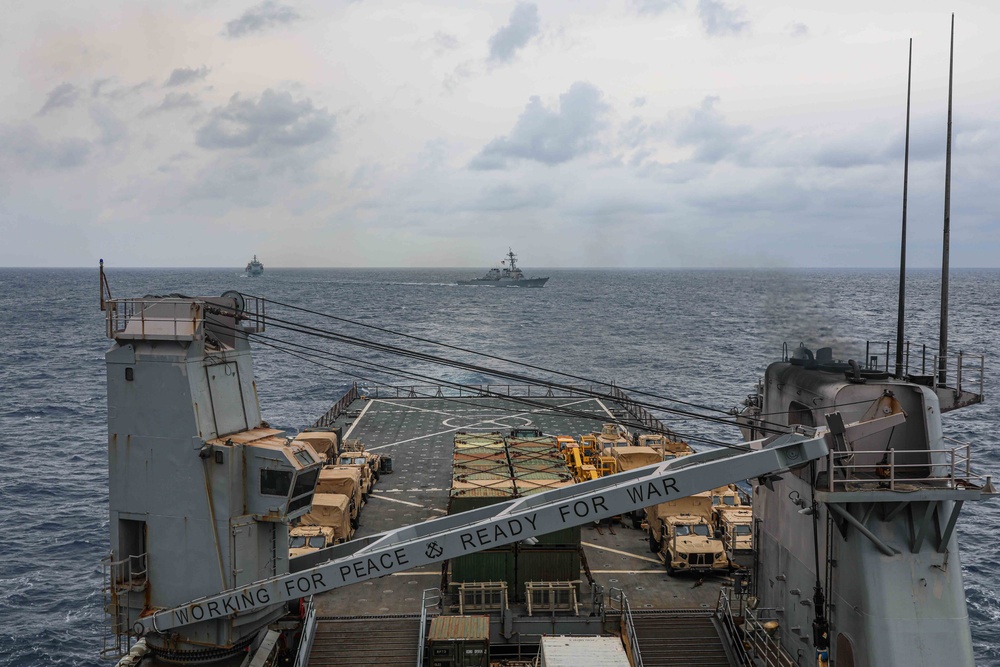 USS Carter Hall (LSD 50) Conducts Photo Exercise, Feb. 26, 2024