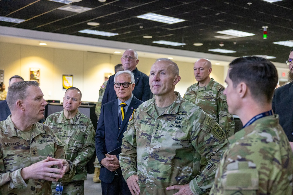 Chief of Staff of the Army General Randy A. George visits NETCOM Headquarters at Fort Huachuca