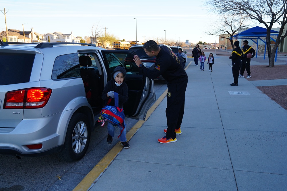 Fort Bliss Artillery Soldiers Bring Joy: A Day of Community Engagement at Sgt. Roberto Iduarte Elementary