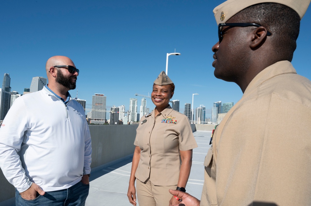 Navy Leadership Conduct Site Visit for Fleet Week Miami 2024