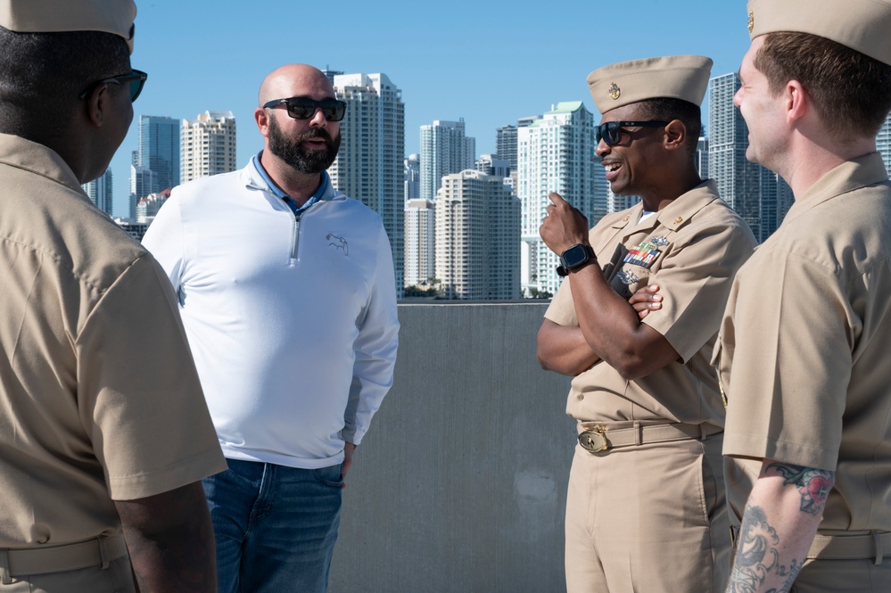 Navy Leadership Conduct Site Visit for Fleet Week Miami 2024