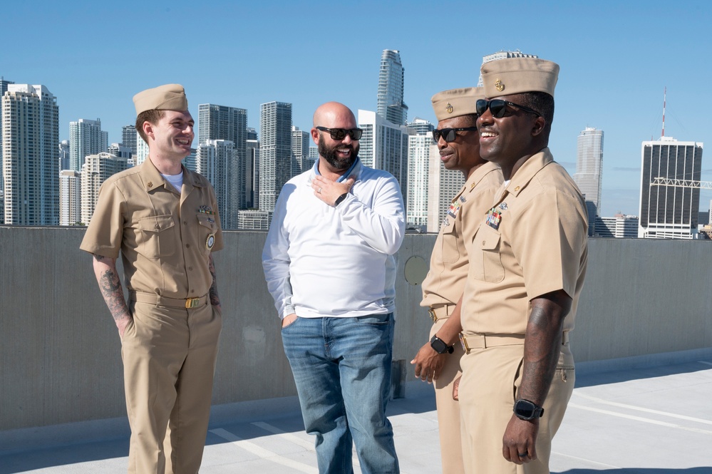 Navy Leadership Conduct Site Visit for Fleet Week Miami 2024