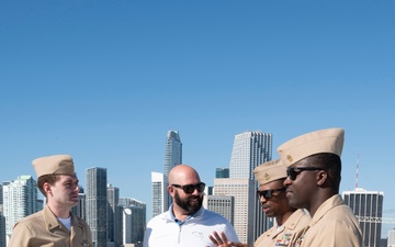 Navy Leadership Conduct Site Visits for Fleet Week Miami 2024