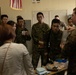 U.S. Navy Corpsman with 3rd Medical Battalion demonstrate a blood transfusion for the Japanese Ground Self Defense Force