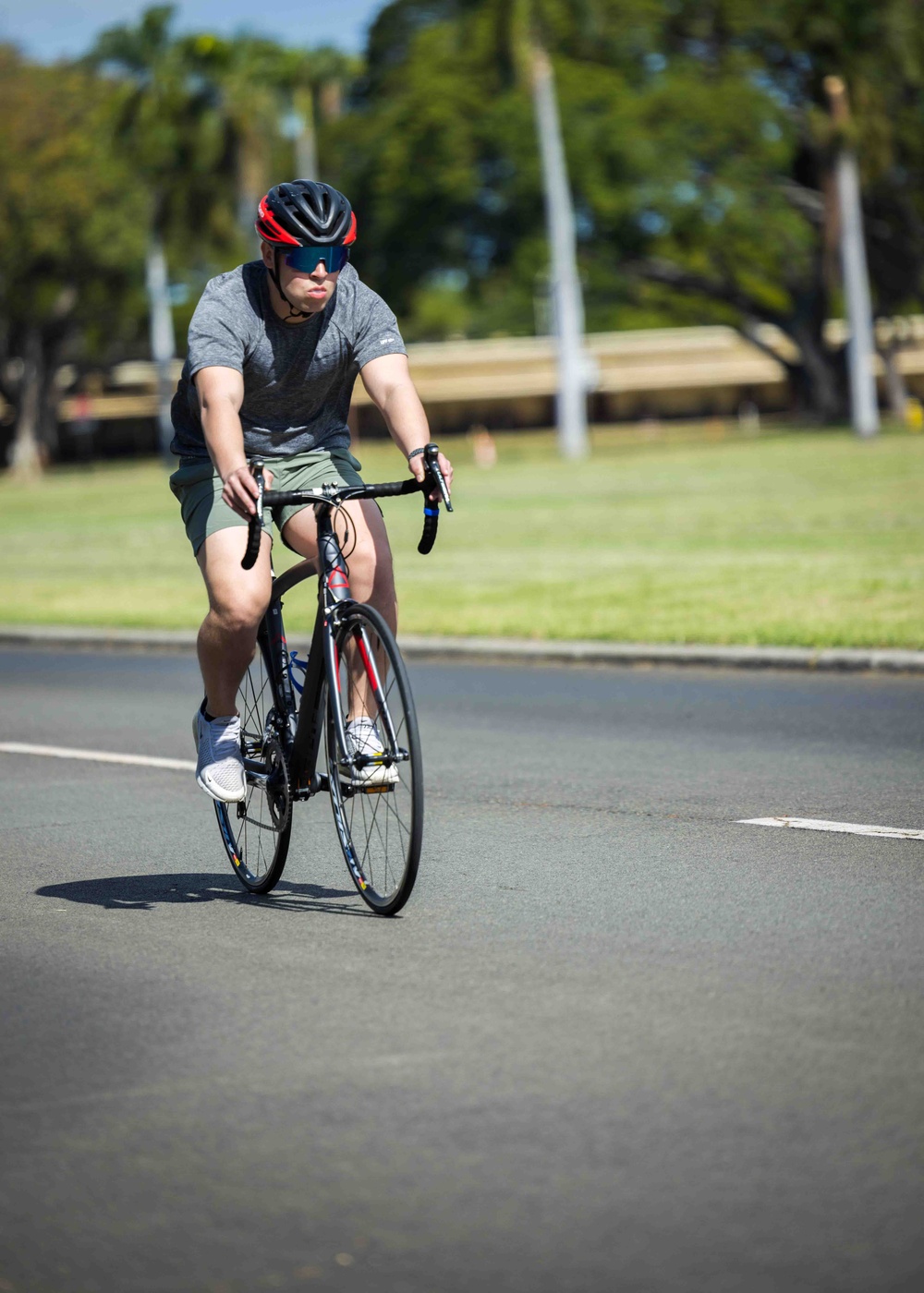 Navy Wounded Warrior Trials at JBPHH - Cycling Practice