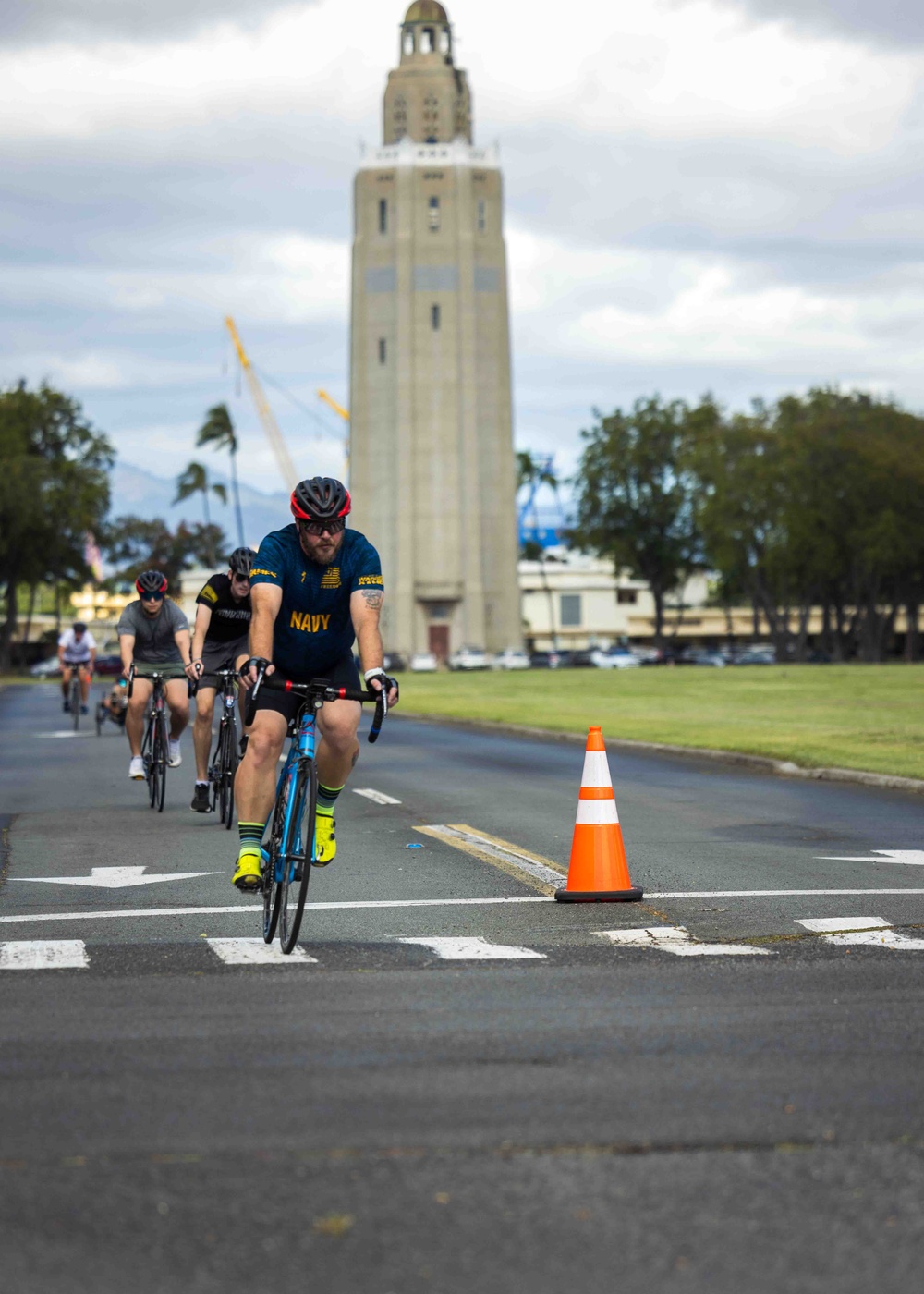 Navy Wounded Warrior Trials at JBPHH - Cycling Practice