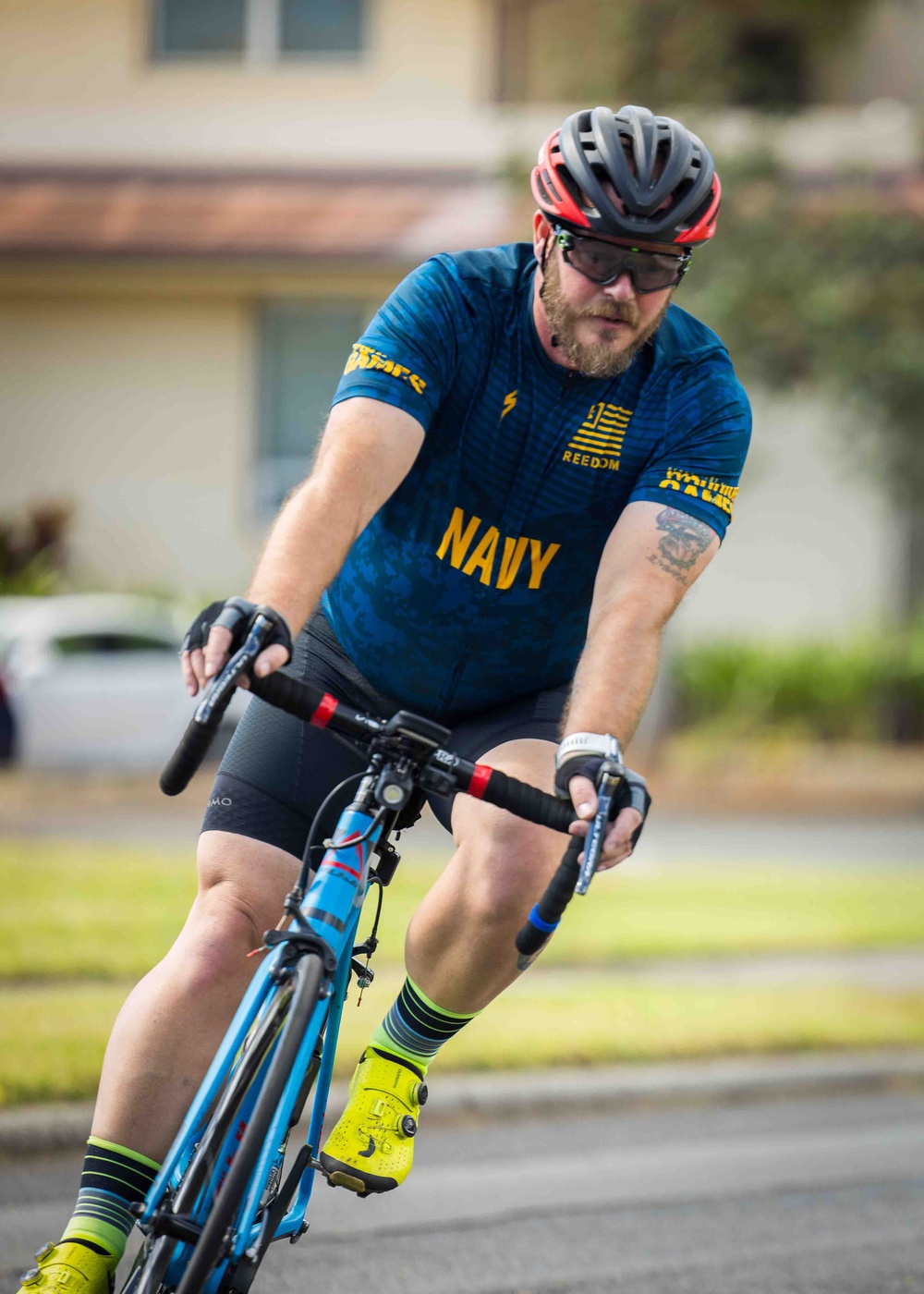 Navy Wounded Warrior Trials at JBPHH - Cycling Practice