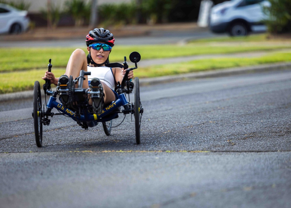 Navy Wounded Warrior Trials at JBPHH - Cycling Practice