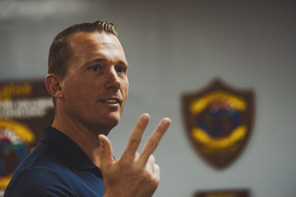 Dakota Meyer inspires Marines on Okinawa