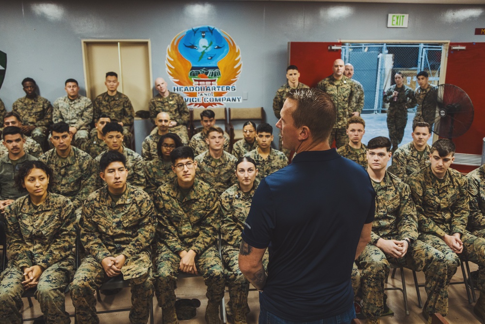 Dakota Meyer inspires Marines on Okinawa