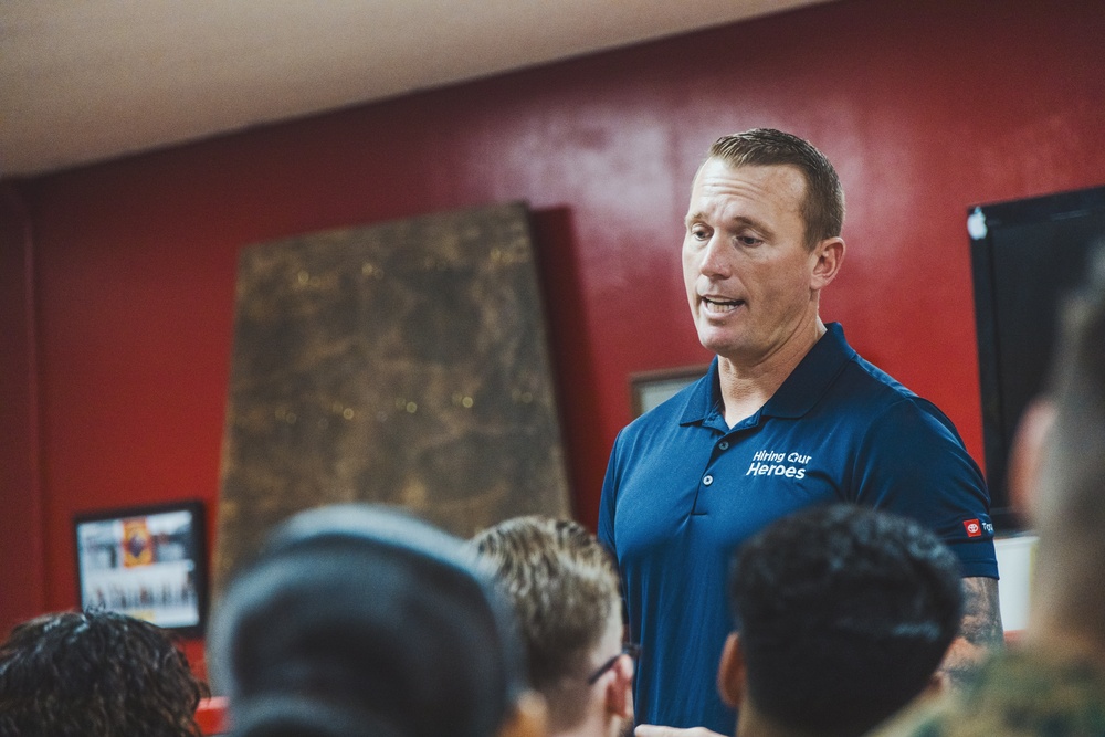 Dakota Meyer inspires Marines on Okinawa