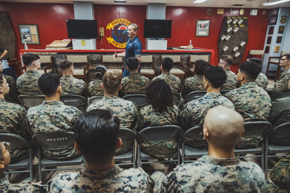 Dakota Meyer inspires Marines on Okinawa