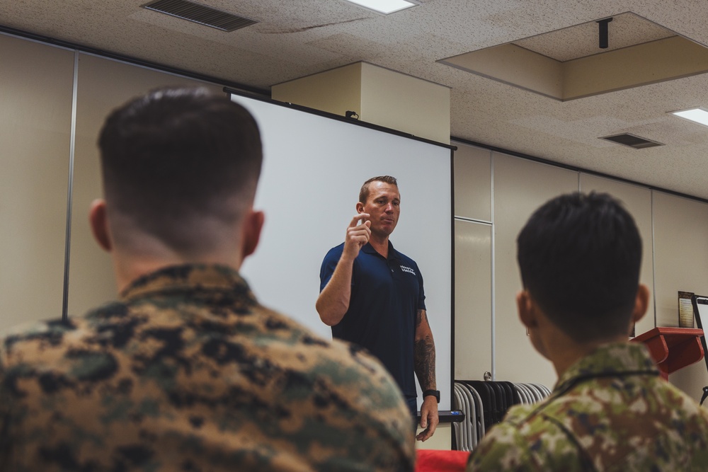 Dakota Meyer inspires Marines on Okinawa