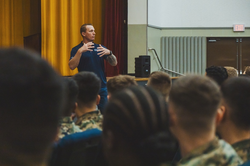 Dakota Meyer inspires Marines on Okinawa