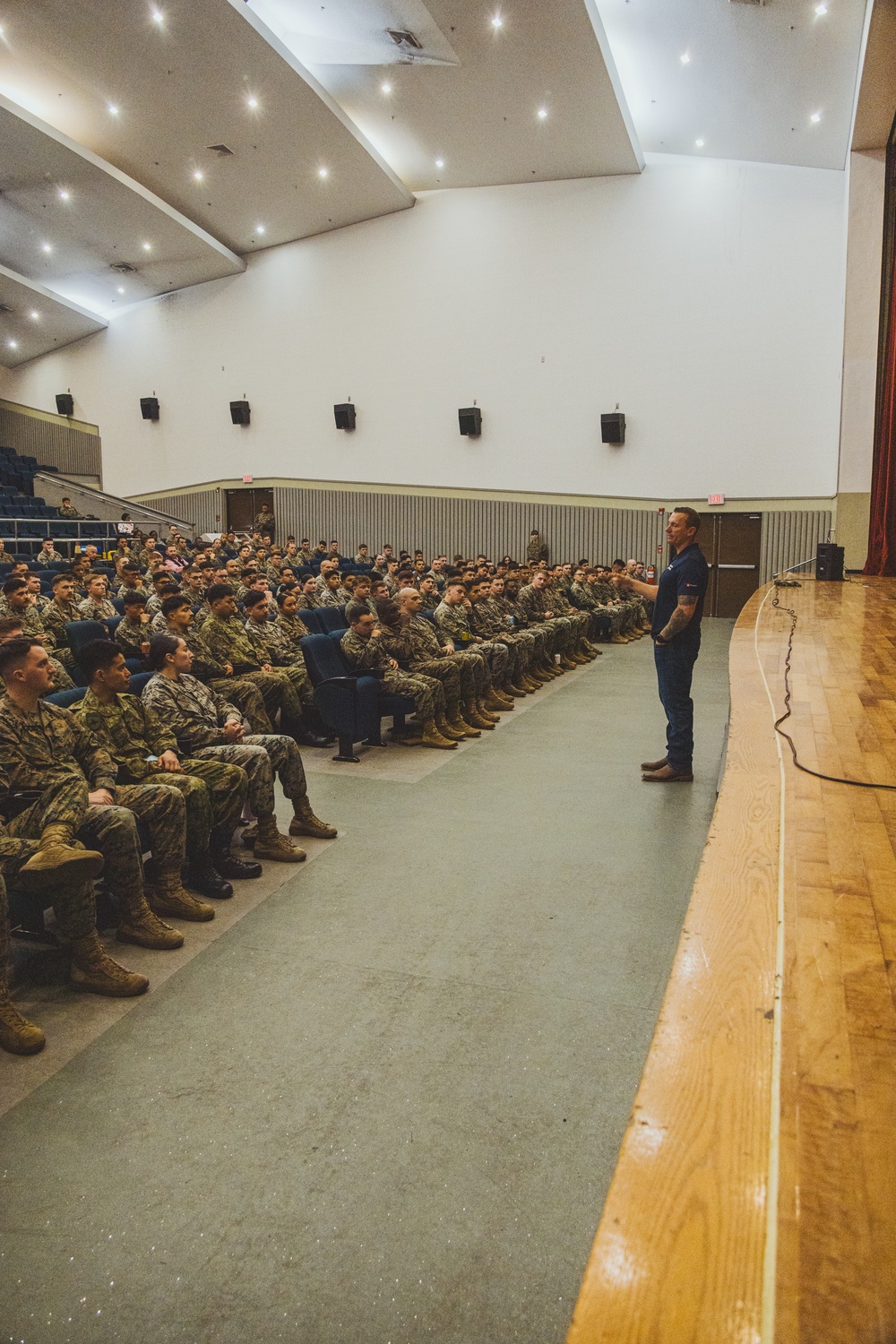 Dakota Meyer inspires Marines on Okinawa