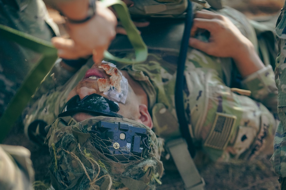 2-2 SBCT Conducts Medical Evacuation (MEDEVAC) Training via Ambulance in Sa Kaeo Province for Cobra Gold 2024