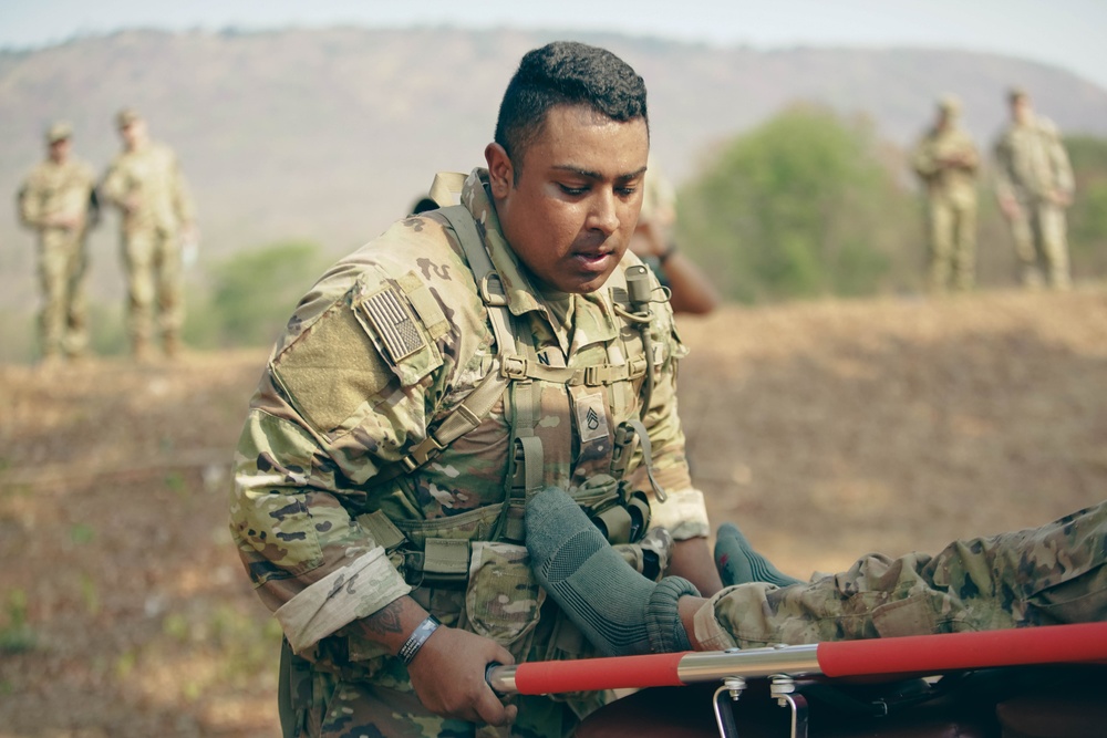 2-2 SBCT Conducts Medical Evacuation (MEDEVAC) Training via Ambulance in Sa Kaeo Province for Cobra Gold 2024