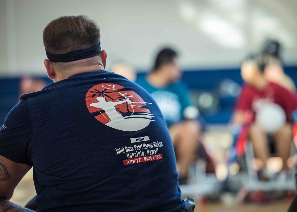 Navy Wounded Warrior Trials at JBPHH - Wheelchair Rugby Practice