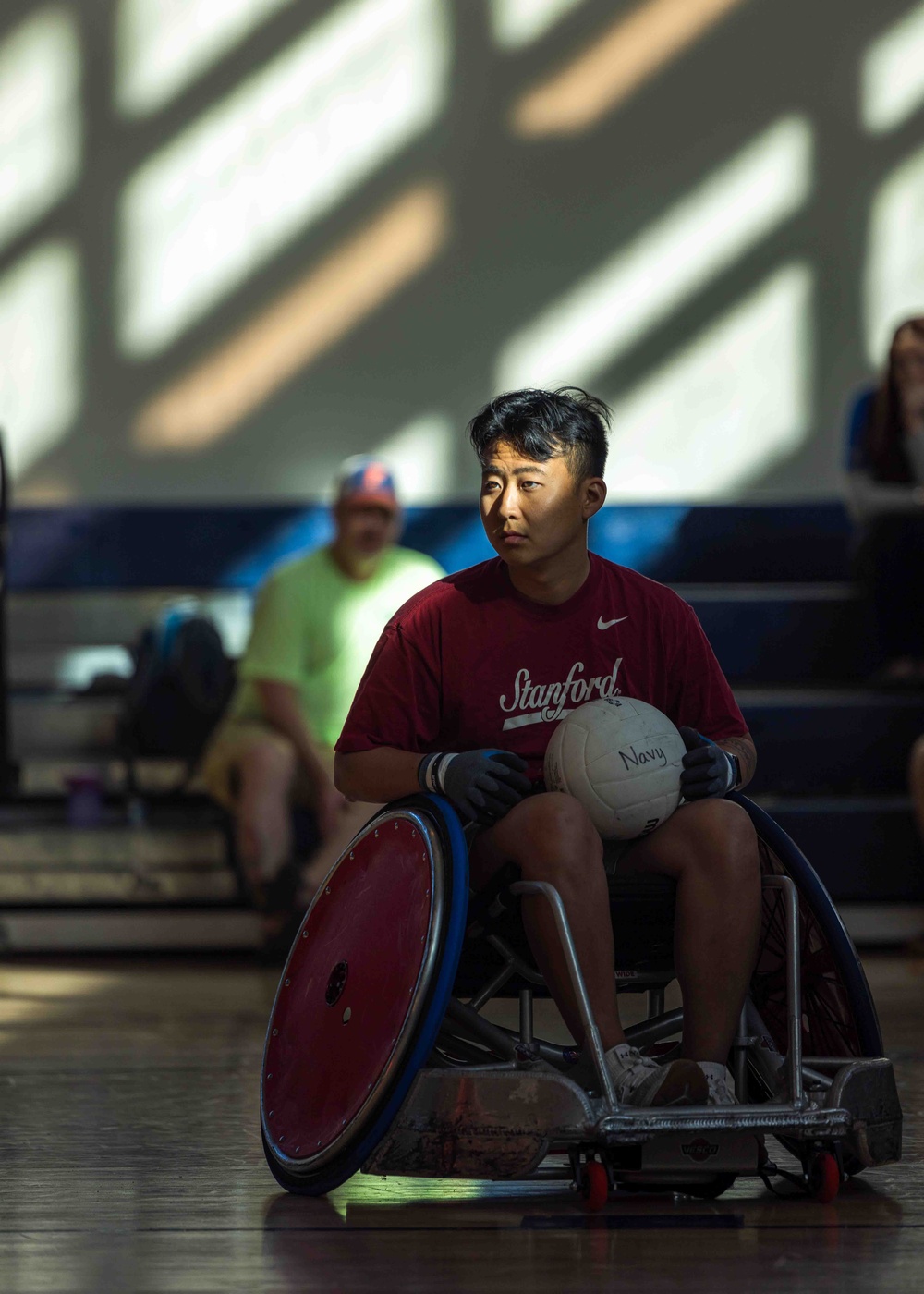 Navy Wounded Warrior Trials at JBPHH - Wheelchair Rugby Practice