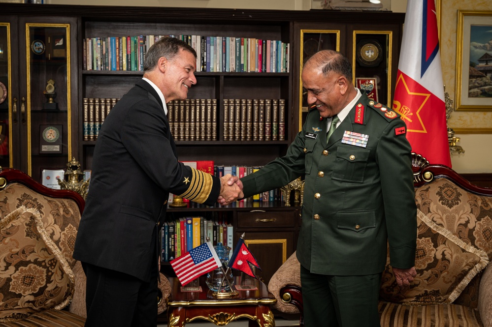 U.S. INDOPACOM Commander Visits Nepal’s Chief of Army Staff